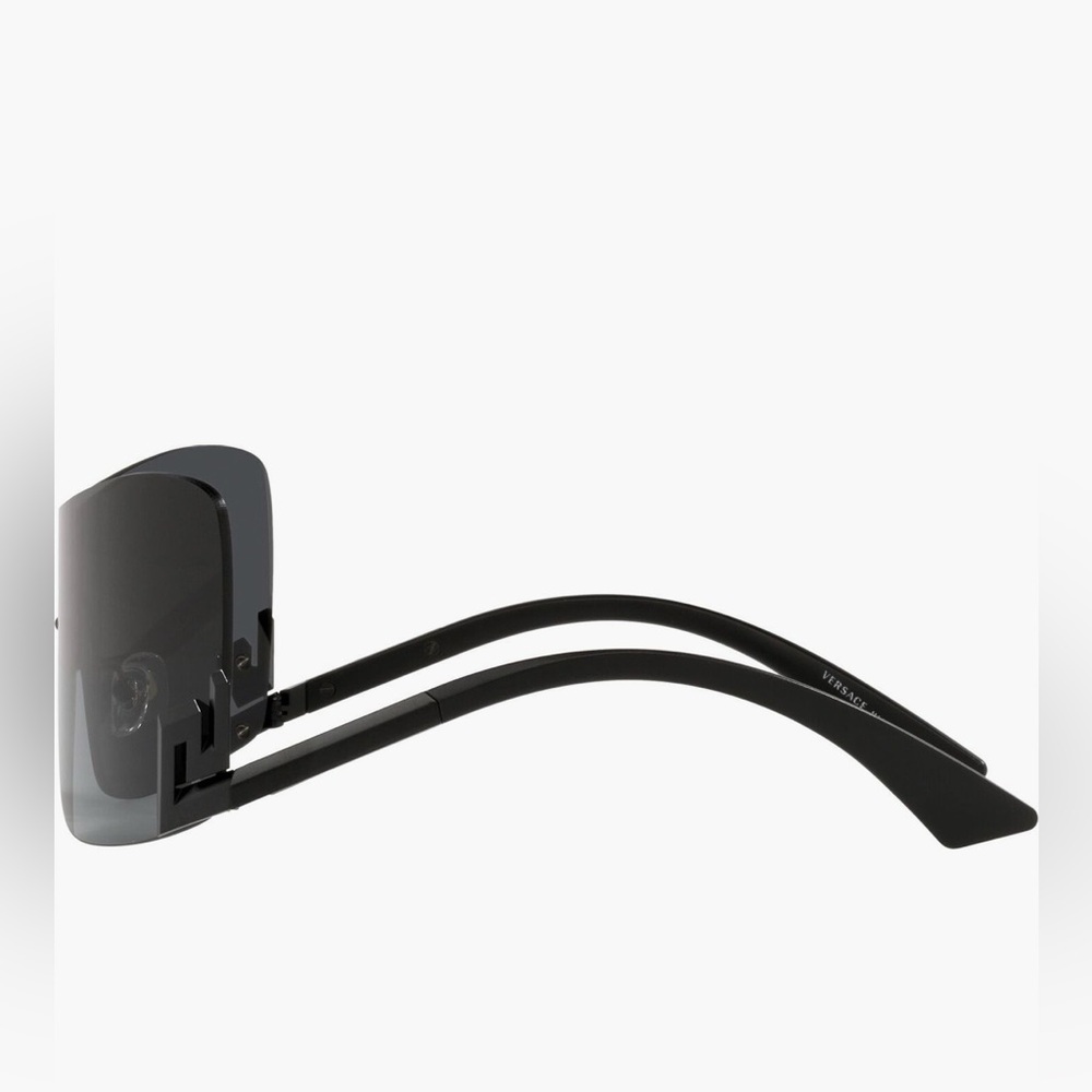 Versace Women’s Shield Black Sunglasses - Picture 3 of 8
